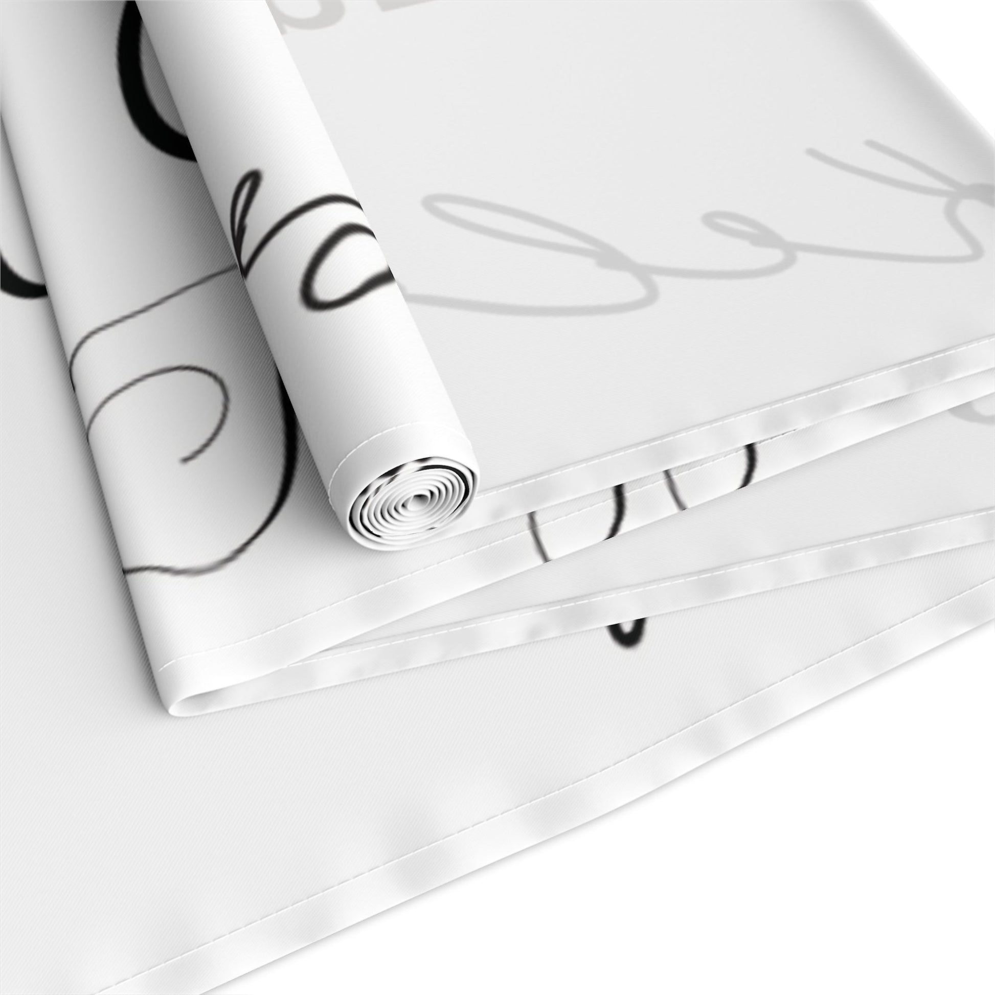 Personalized table runner, perfect for family dinners and special occasions