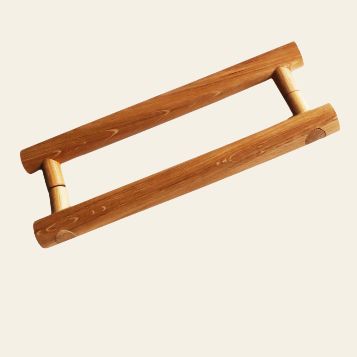 long double sided oak wood door handles