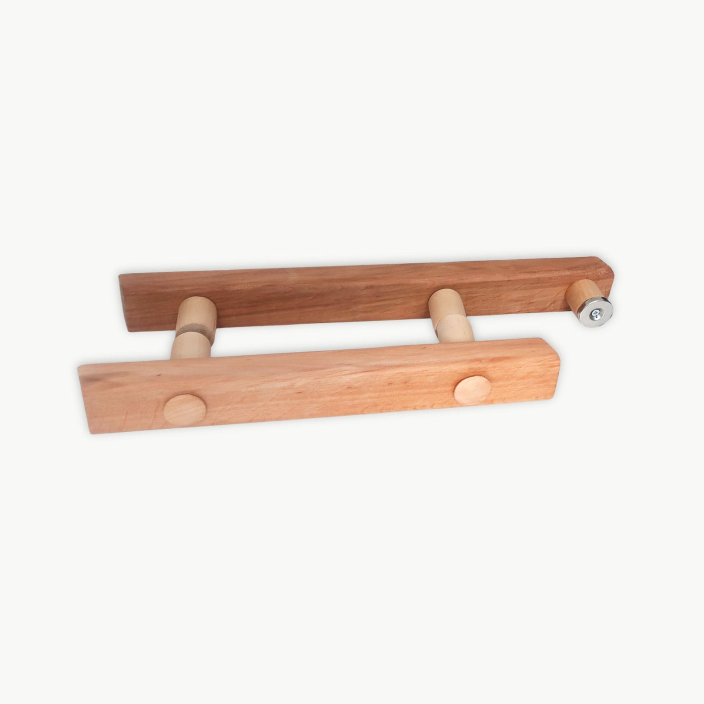 alder sauna door pulls on a white background