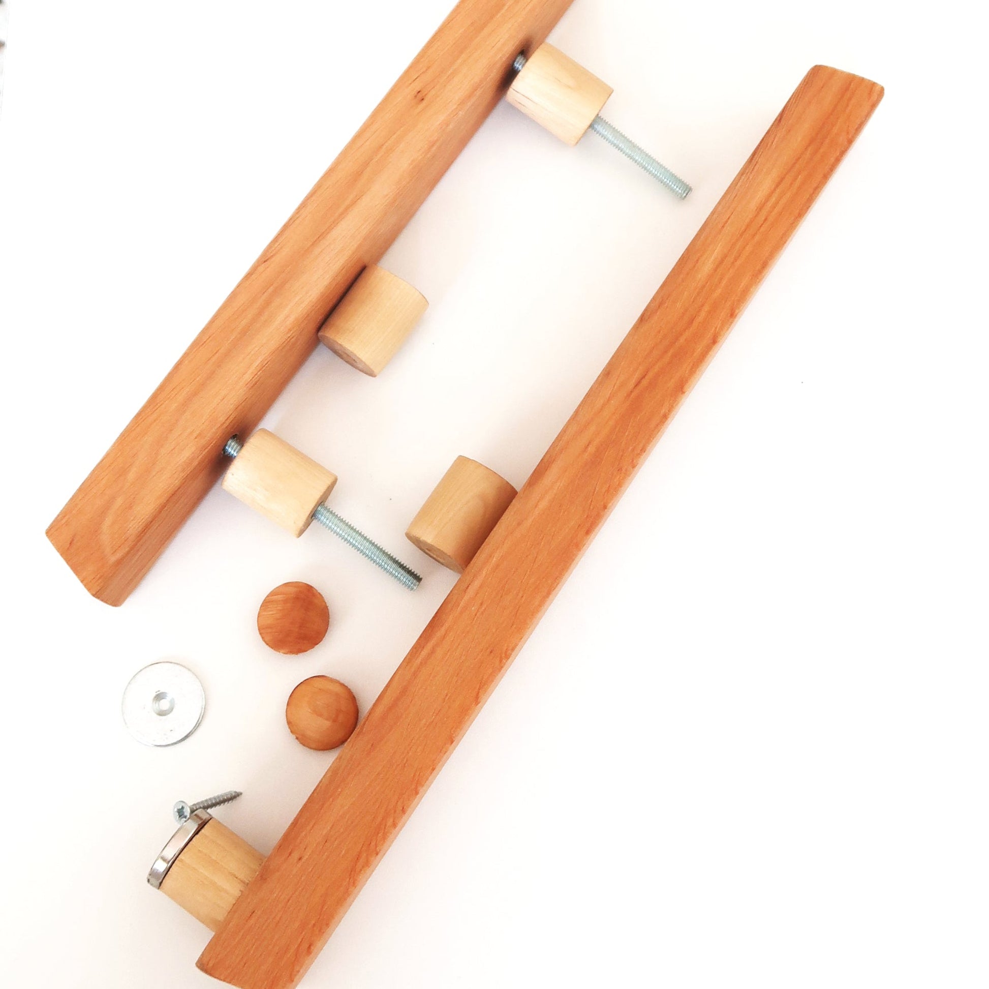 Magnetic sauna door handle with mounting hardware