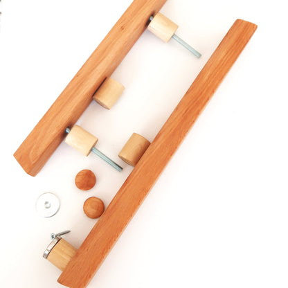 Magnetic sauna door handle with mounting hardware