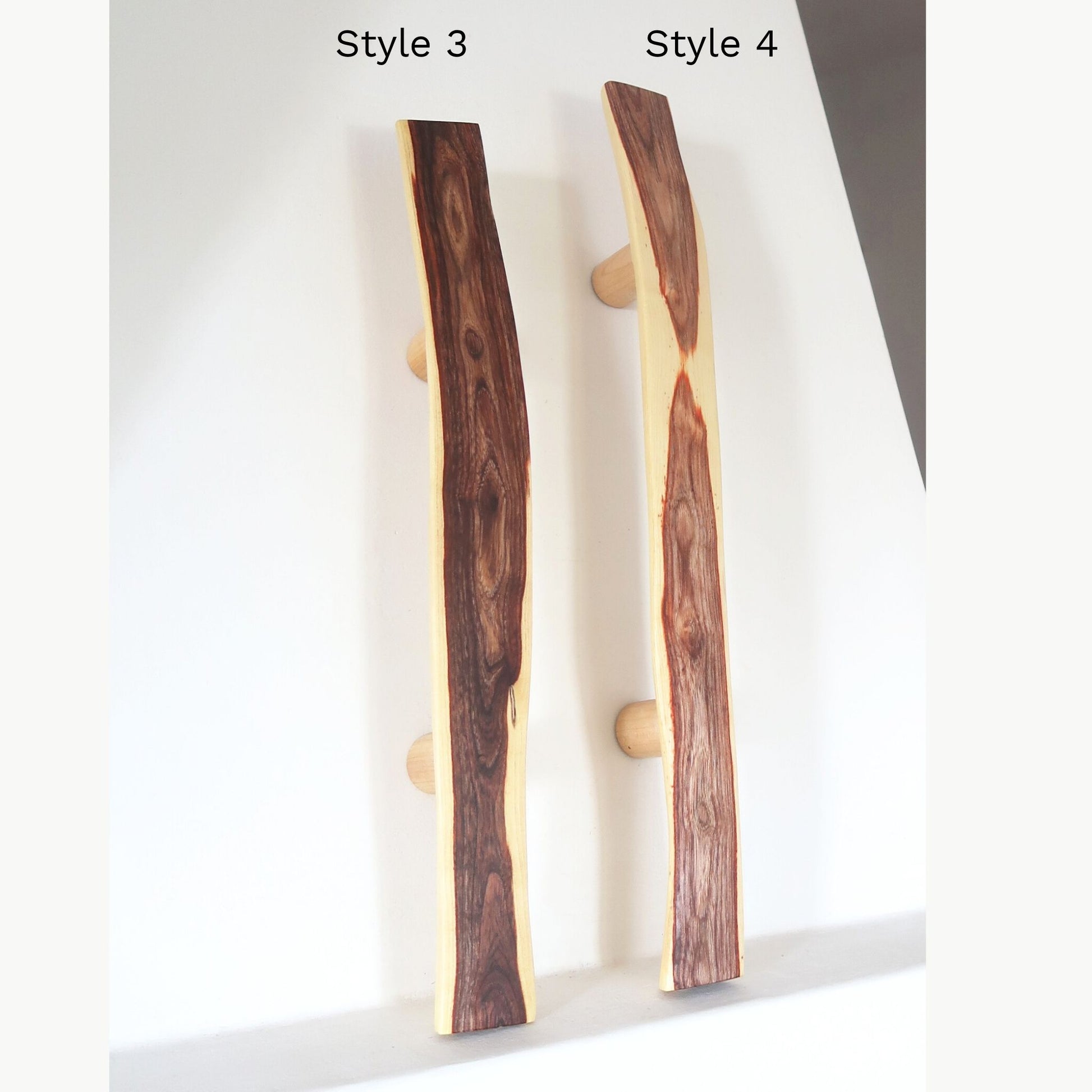 Natural larch branch handles