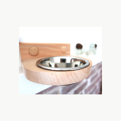  wooden sauna oil holder with stainless steel bowl