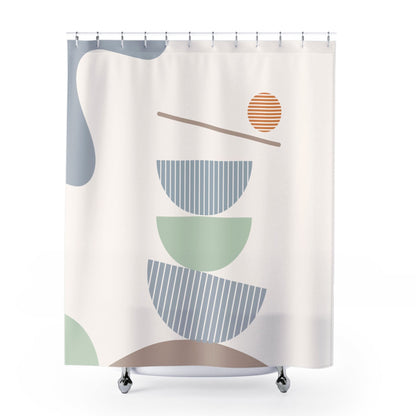 Boho Abstract Shower Curtain