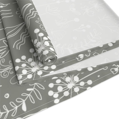 Rustic Modern Floral Table Runner