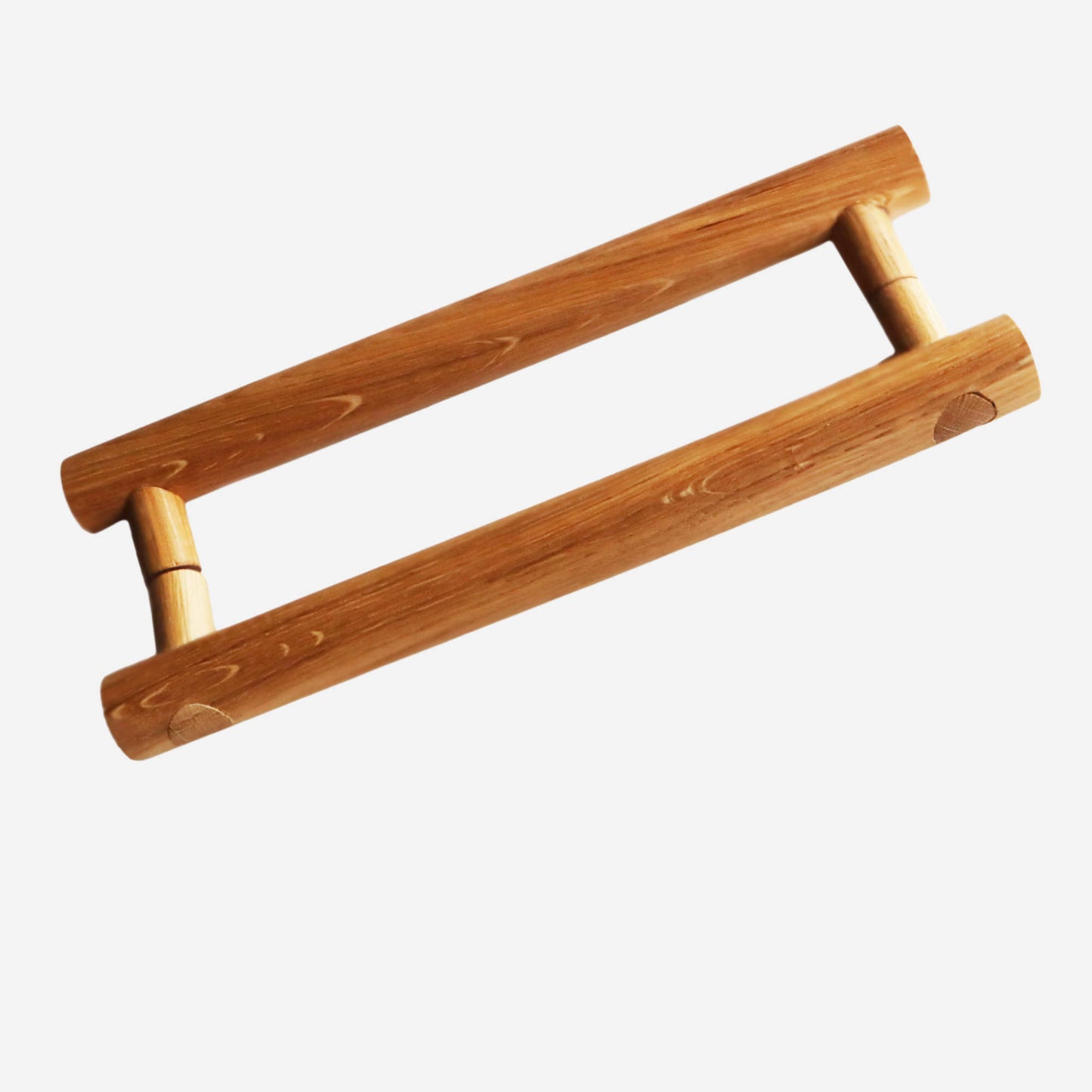 long double sided oak wood door handles