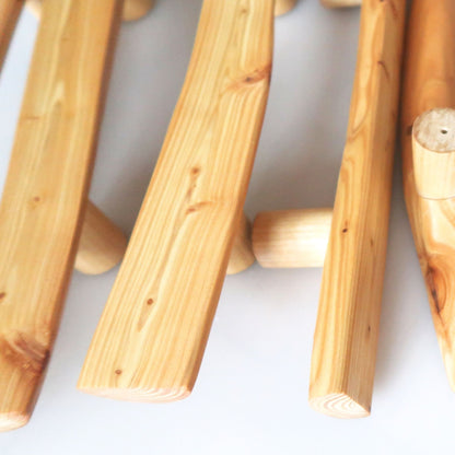 larch wood handles
