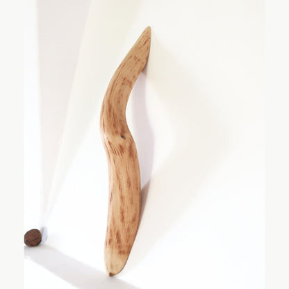 rustic oak branch door handle in natural finish