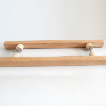 Solid alder double-sided sauna door handle for glass and wooden doors