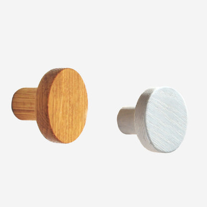 round wood decorative wall hooks