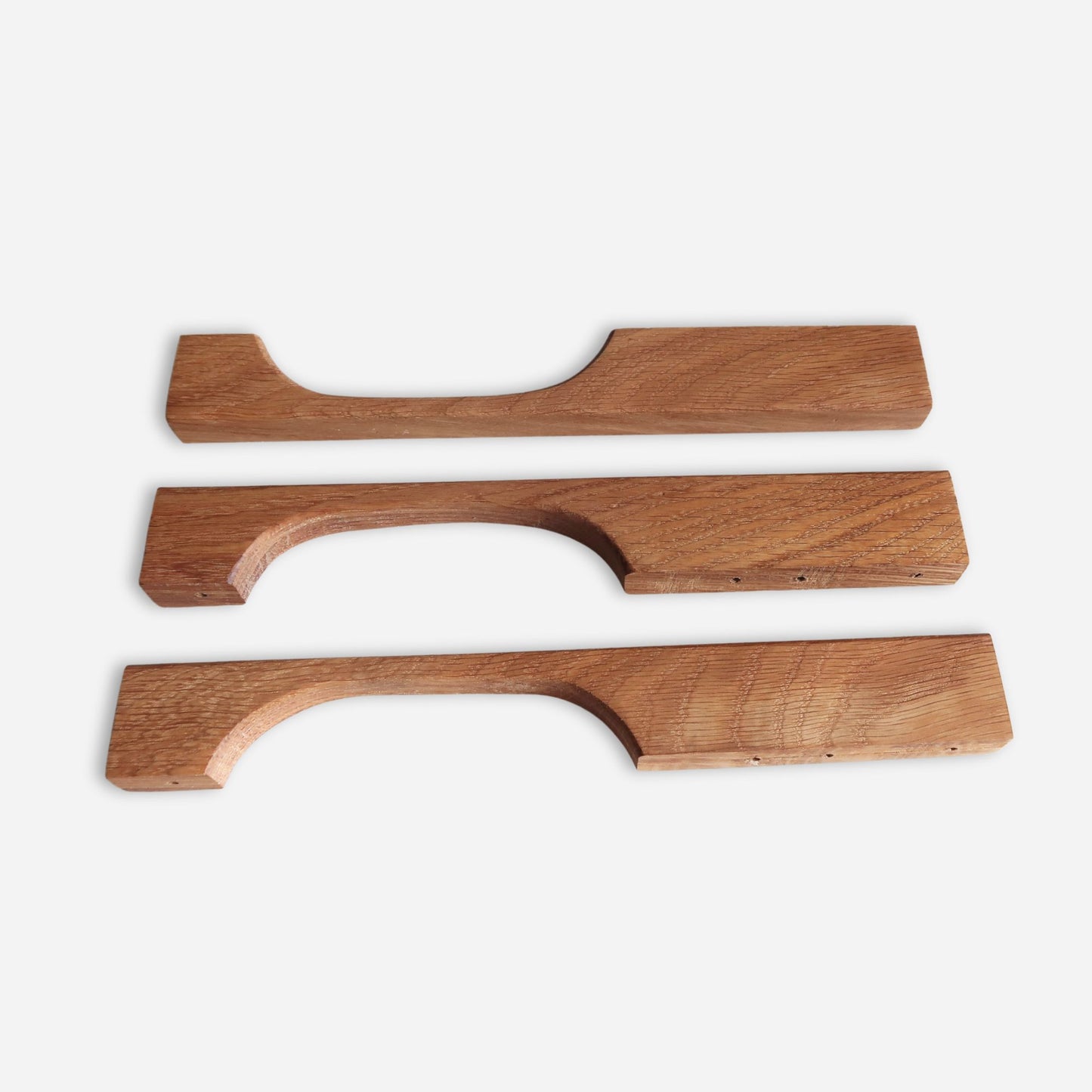 Long Oak Wood Cabinet Pulls – Minimalist Handmade Handles