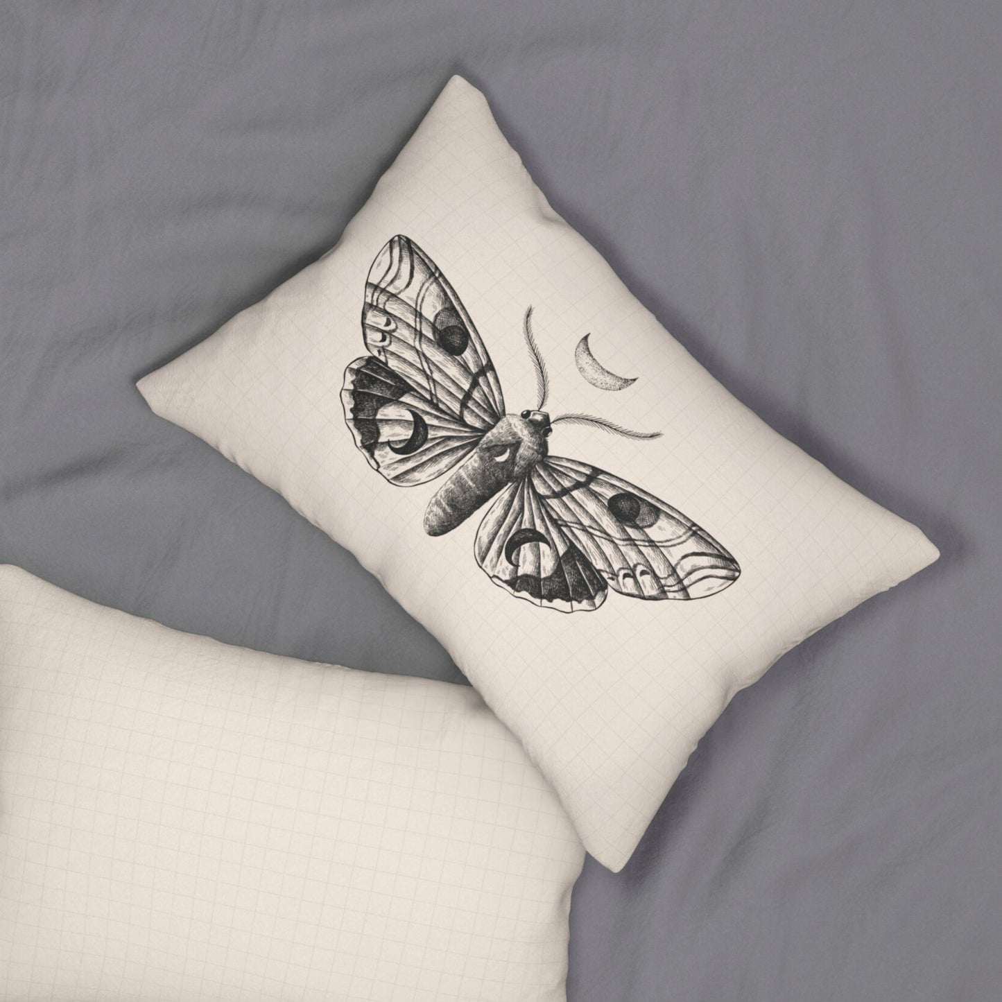 Mystic Night Moth Throw Pillow