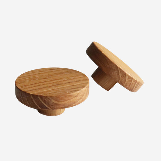 rustic modern wooden round drawer handles