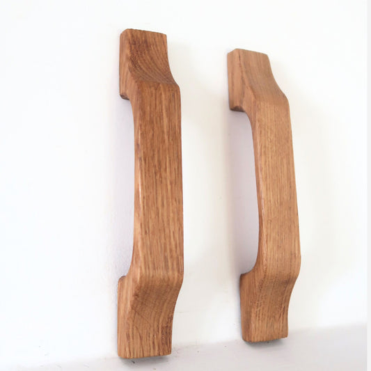 Wooden Modern Cabinet Handle| Oak Drawer Pulls