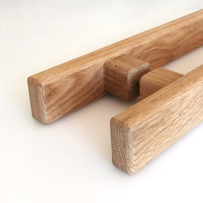 Natural solid oak wood texture with hardwax oil finish