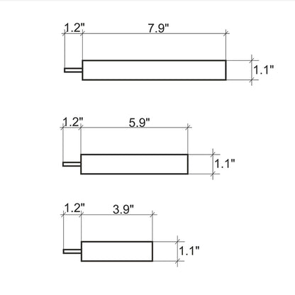 size wall hooks long