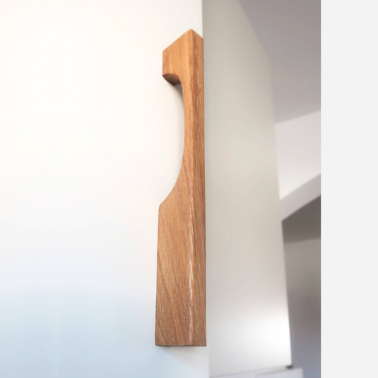 Modern Oak Drawer Handle| Long Wooden Cabinet Pull